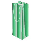 緑の影のストライプ ワインギフトバッグ (裏面アングル)