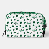 緑の応援ハート、ポムポム、メガフォンパターン ドップキット (裏面)