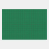 緑の応援ハート、ポムポム、メガフォンパターン ラッピングペーパーシート (正面2)