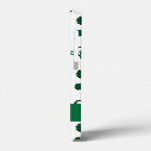 緑の応援ハート、ポムポム、メガフォンパターン Case-Mate iPhoneケース (裏面 / 左)