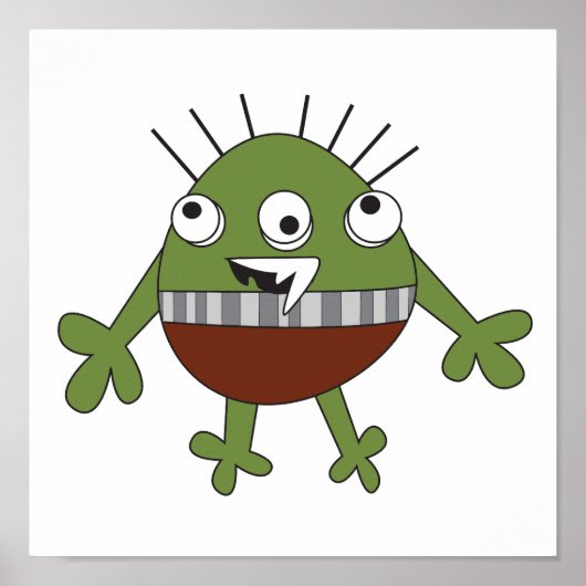 緑の怪物おっちょこちょいのを見つける ポスター (正面)