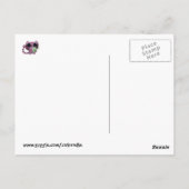 緑の怪物かわいい子ネコ ポストカード (裏面)