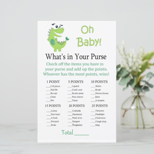 緑の恐竜あなたの財布のゲームの中に何がある (スタンド正面)