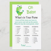 緑の恐竜あなたの財布のゲームの中に何がある (正面/裏面)