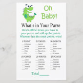 緑の恐竜あなたの財布のゲームの中に何がある (正面)