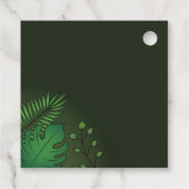 緑の恐竜たちに感謝を込めてお誕生日おめでとうパーティー フェイバータグ (裏面)