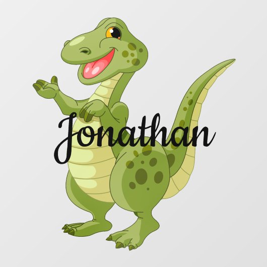 緑の恐竜のデザインウィンドウの固定 ウィンドウサイン (シート)