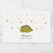 緑の恐竜のトゥインクルスター男女兼用ミニ リキュールボトルラベル (シングルラベル)