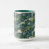 緑の恐竜のパターン マグカップ (中央)