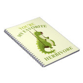 緑の恐竜の子供学校バレンタインギフト ノートブック (右側)