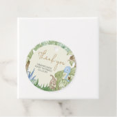 緑の恐竜の赤ちゃんシャワー周り フェイバータグ (インサイチュ)