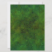 緑の恐竜の隠れハッピーバースデー! カード (裏面)