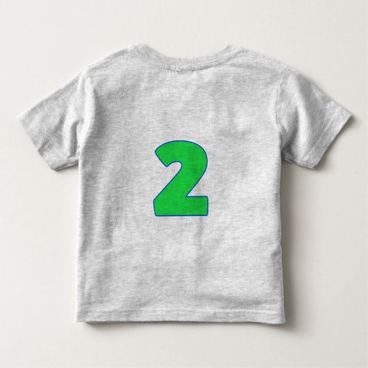 緑の恐竜2番目の誕生日の男の子のシャツ トドラーTシャツ