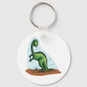 緑の恐竜 キーホルダー (正面)
