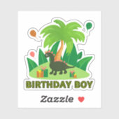 緑の恐竜 シール (シート)