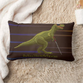 緑の恐竜 ランバークッション (ブランケット)