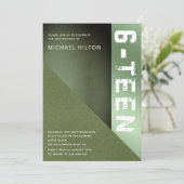 緑の恨み色ブロックボーイsweet sixteeninvita 招待状 (スタンド正面)