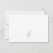 緑の悔やみや弔慰サンキューカード サンキューカード (裏面)