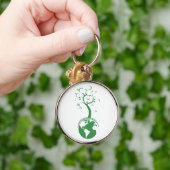 緑の惑星のkeychain キーホルダー (手)