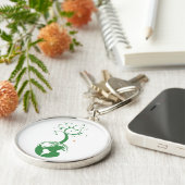 緑の惑星のkeychain キーホルダー (側面)