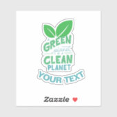 緑の惑星はクリーンな惑星である、気候変動 シール (シート)