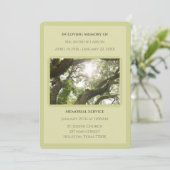 緑の愛する記憶木追悼式 招待状 (スタンド正面)