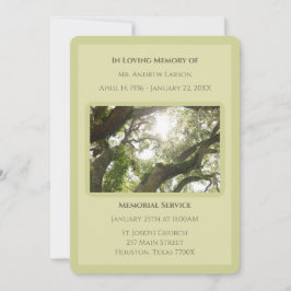 緑の愛する記憶木追悼式 招待状