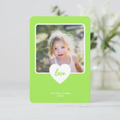 緑の愛の教室の写真 バレンタインデーのカード サンキューカード (スタンド正面)