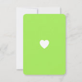 緑の愛の教室の写真 バレンタインデーのカード サンキューカード (裏面)