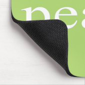 緑の感動的な平和引用文 マウスパッド (コーナー)