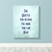 緑の感動的ヴィンテージテクスチャの引用文 キャンバスプリント (インサイチュ (ウッドフロア))