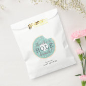 緑の感謝していドーナツA Hole Bunch Baby Shower フェイバーバッグ (封をした状態)