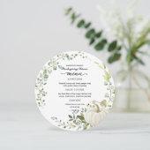 緑の感謝祭ディナーサークルのメニューカード 招待状 (スタンド正面)