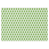 緑の手のひらの葉のパターン（白） テーブルクロス (正面(横))