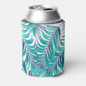 緑の手のひら離れの：白い背景 缶クーラー (缶裏面)