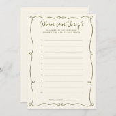 緑の手を引いた彼らはゲームカードだった 招待状 (正面/裏面)