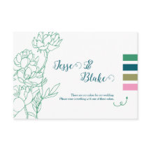 緑の手描き牡丹結婚の花