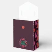 緑の手書きでハートで挨拶 フェイバーボックス (オープン)