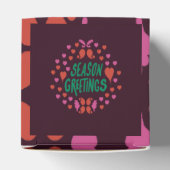 緑の手書きでハートで挨拶 フェイバーボックス (上部)