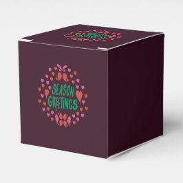 緑の手書きでハートで挨拶 フェイバーボックス