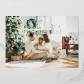 緑の手書きジョイフォト金ゴールド 箔シーズンカード (裏面)