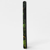 緑の打ちガラスの下の木の樹皮 Case-Mate iPhoneケース (裏面/左)