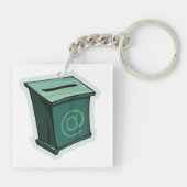 緑の投票ボックス キーホルダー (裏面)