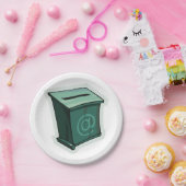 緑の投票ボックス ペーパープレート (パーティー)