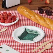 緑の投票ボックス ペーパープレート