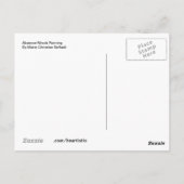 緑の抽象的でカラフルなファインアートカード ポストカード (裏面)