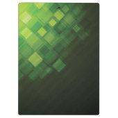 緑の抽象的な技術のデザイン クリップボード (裏面)