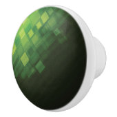 緑の抽象的な技術のデザイン セラミックノブ (右)