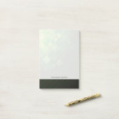 緑の抽象的な技術のデザイン ポストイット (デスク上)