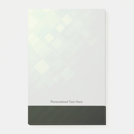 緑の抽象的な技術のデザイン ポストイット (正面)